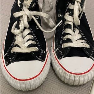 Black super cute high top PF Flyers
